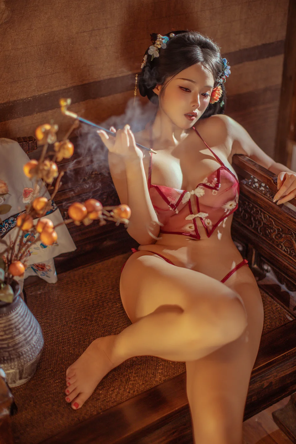 钛合金TiTi - 胭脂扣 [108P,2V-1.07GB] tg@simisebaisi 【丝足阁】049.webp